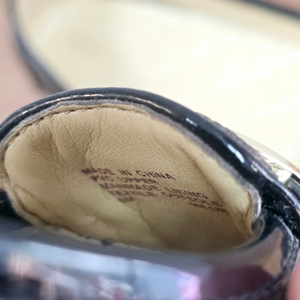 Michael Kors Fulton Moccasin‎ Brown Logo Flats Gold MK Medallion Womens 6M